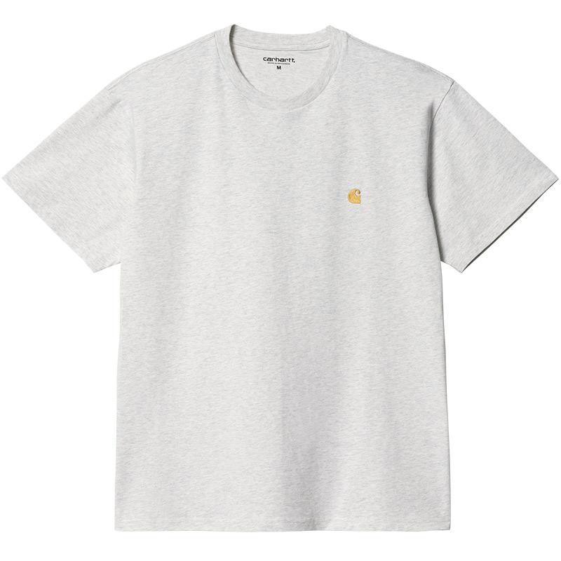 Carhartt WIP Chase T-Shirt Ash Heather/Gold Carhartt WIP Chase T-Shirt Ash Heather/Gold