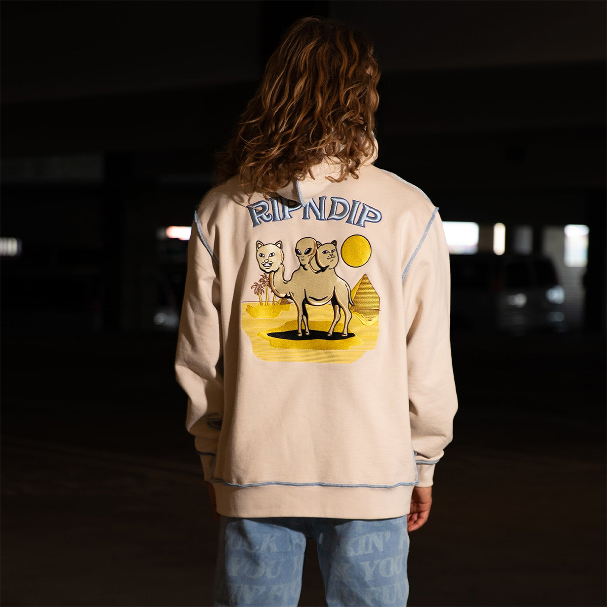 RipnDip Barnum Hooded Sweater Bone RipnDip Barnum Hooded Sweater Bone