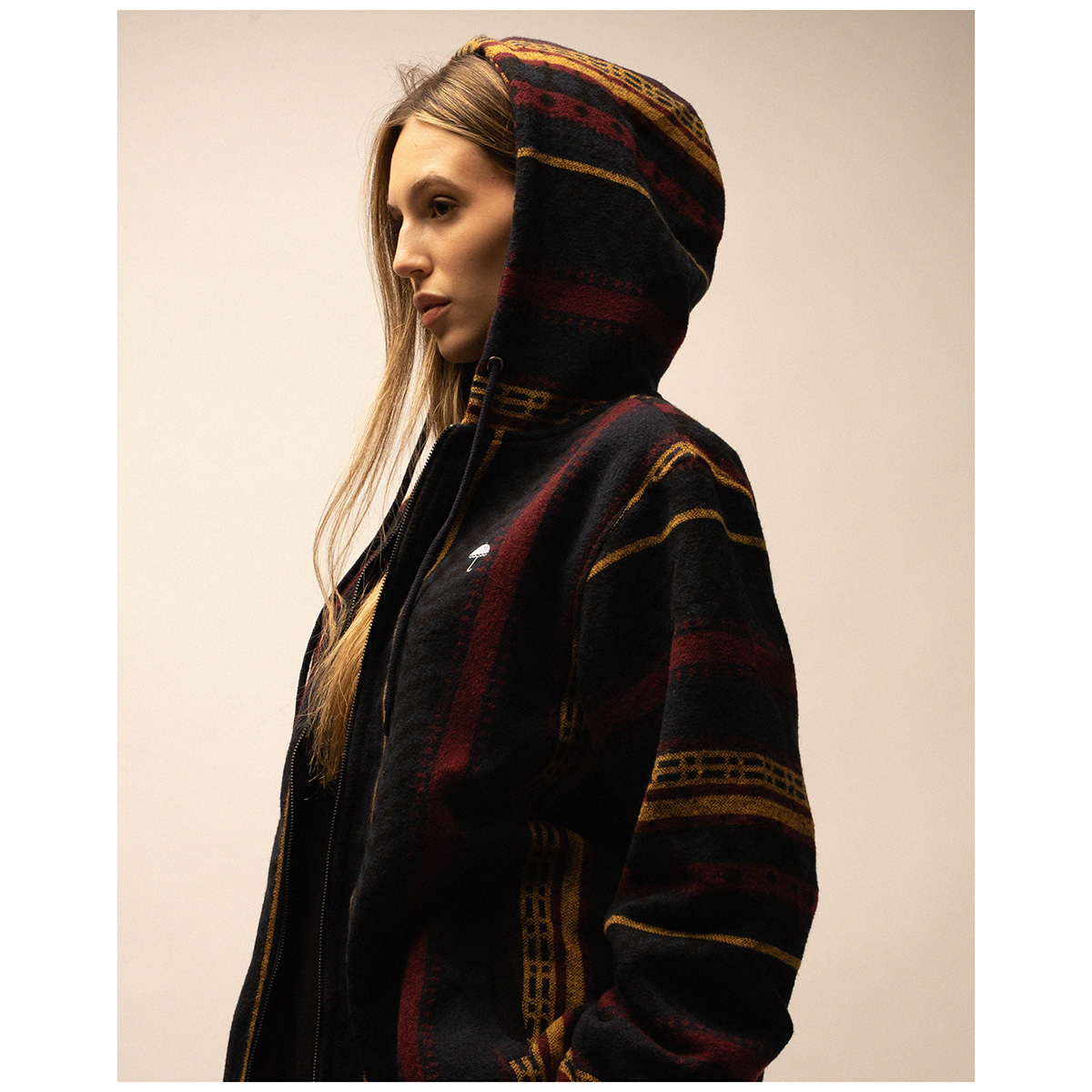 Helas Nomad Full Zip Sweater Multico