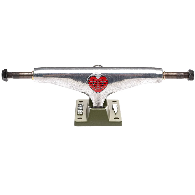 Thunder OG Grenade Team Hollow Truck Polished/Green 149 - 8.5"