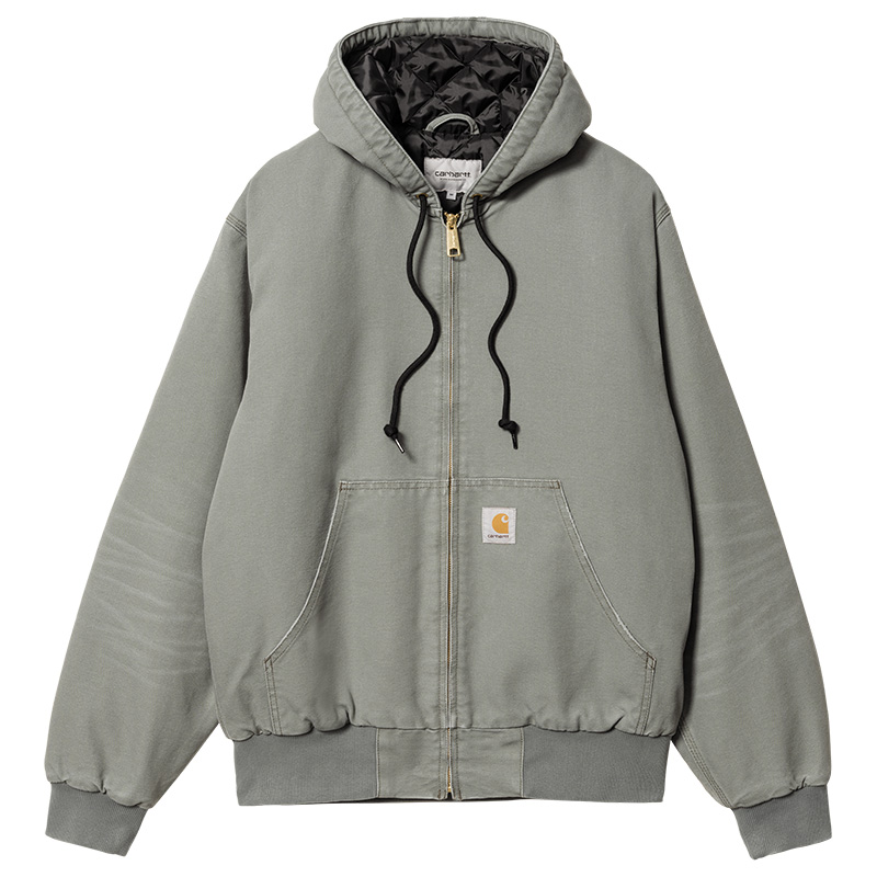 Carhartt WIP OG Active Jacket Smoke Green Aged Canvas Carhartt WIP OG Active Jacket Smoke Green Aged Canvas