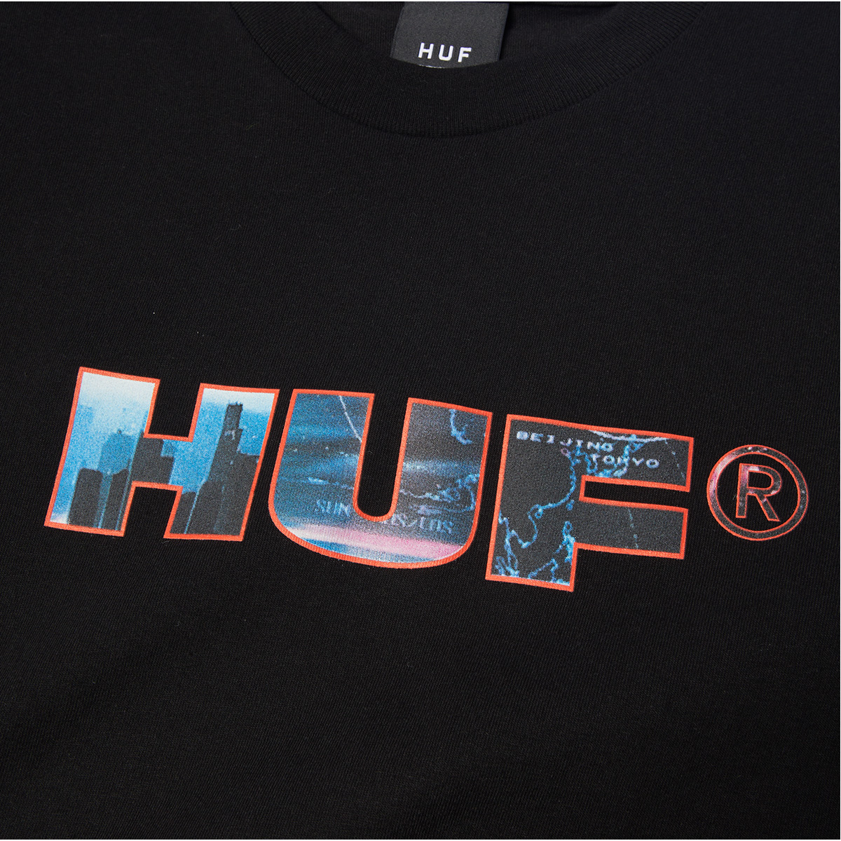 HUF Flight Path T-Shirt Black