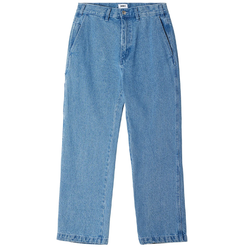 Obey Hardwork Carpenter Denim Pant Light Indigo Obey Hardwork Carpenter Denim Pant Light Indigo