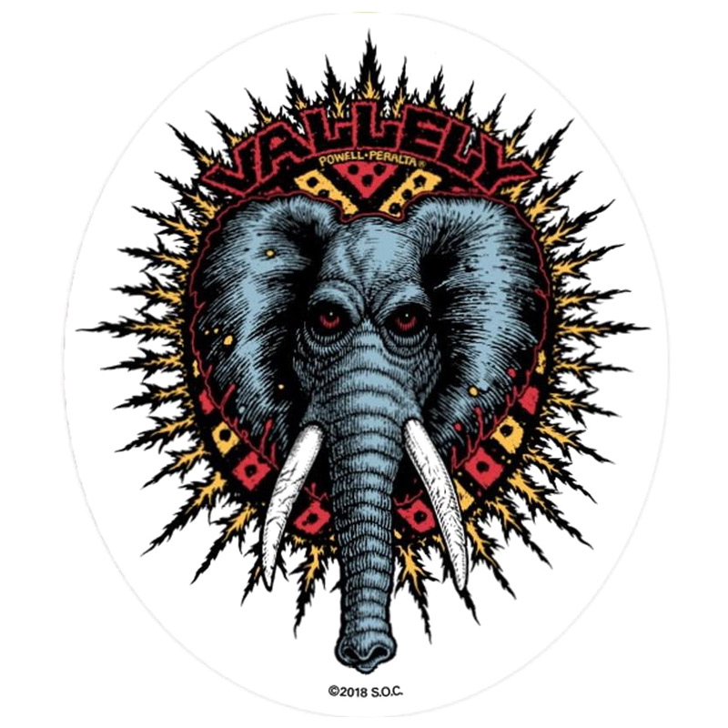 Powell Peralta Vallely Elephant Sticker