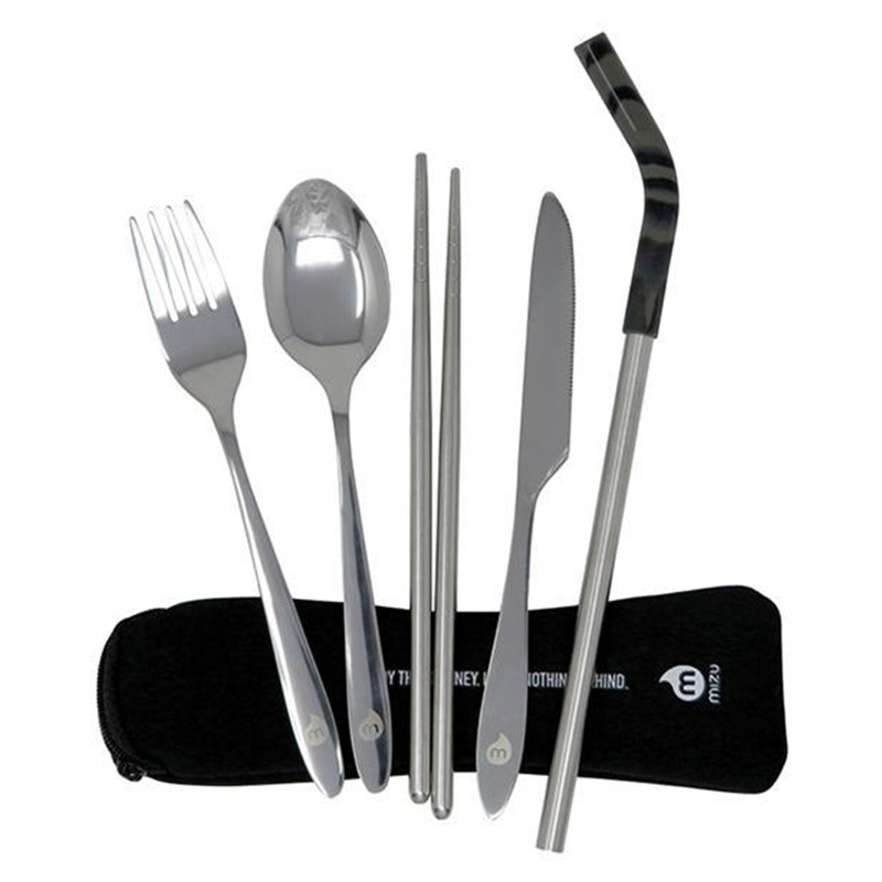 Mizu Outdoor Cutlery Set + Straw & Brush