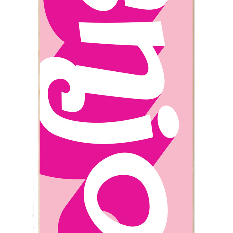 Enjoi Dear Diary HYB Skateboard Deck Pink 8.0 Enjoi Dear Diary HYB Skateboard Deck Pink 8.0