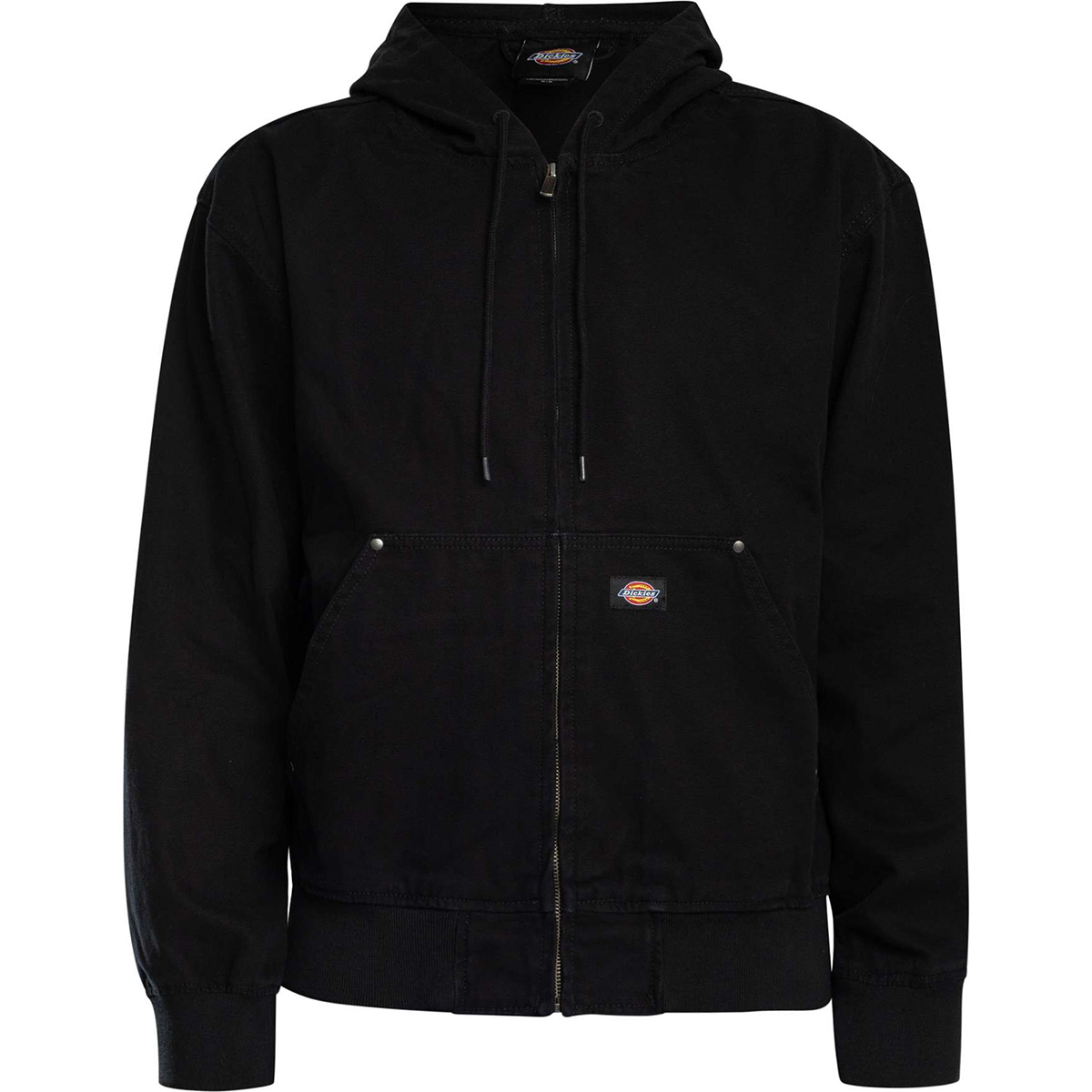 Dickies Unlined Canvas Hooded Bomber Jacket Black
