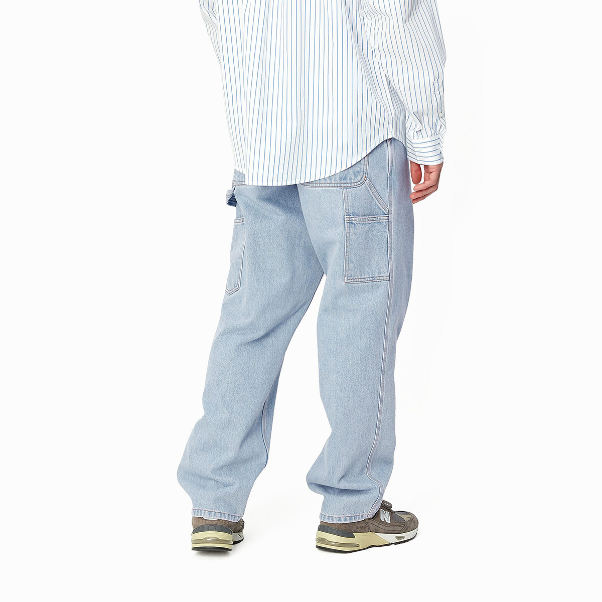 Carhartt WIP Single Knee Pant Blue Heavy Stone Bleached