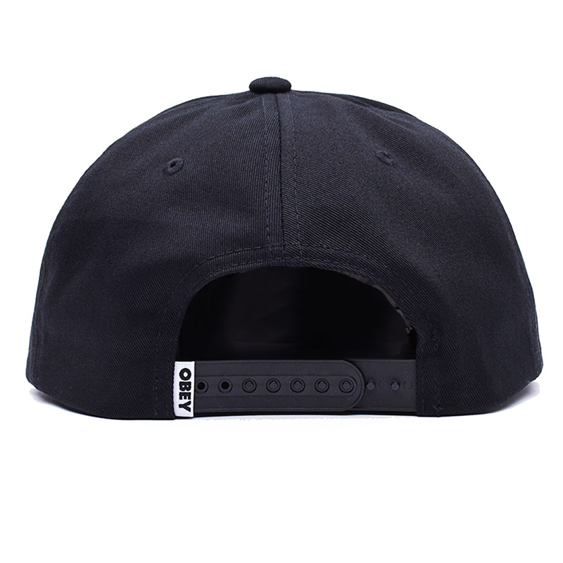 Obey Magic 5 Panel Snapback Cap Black Obey Magic 5 Panel Snapback Cap Black