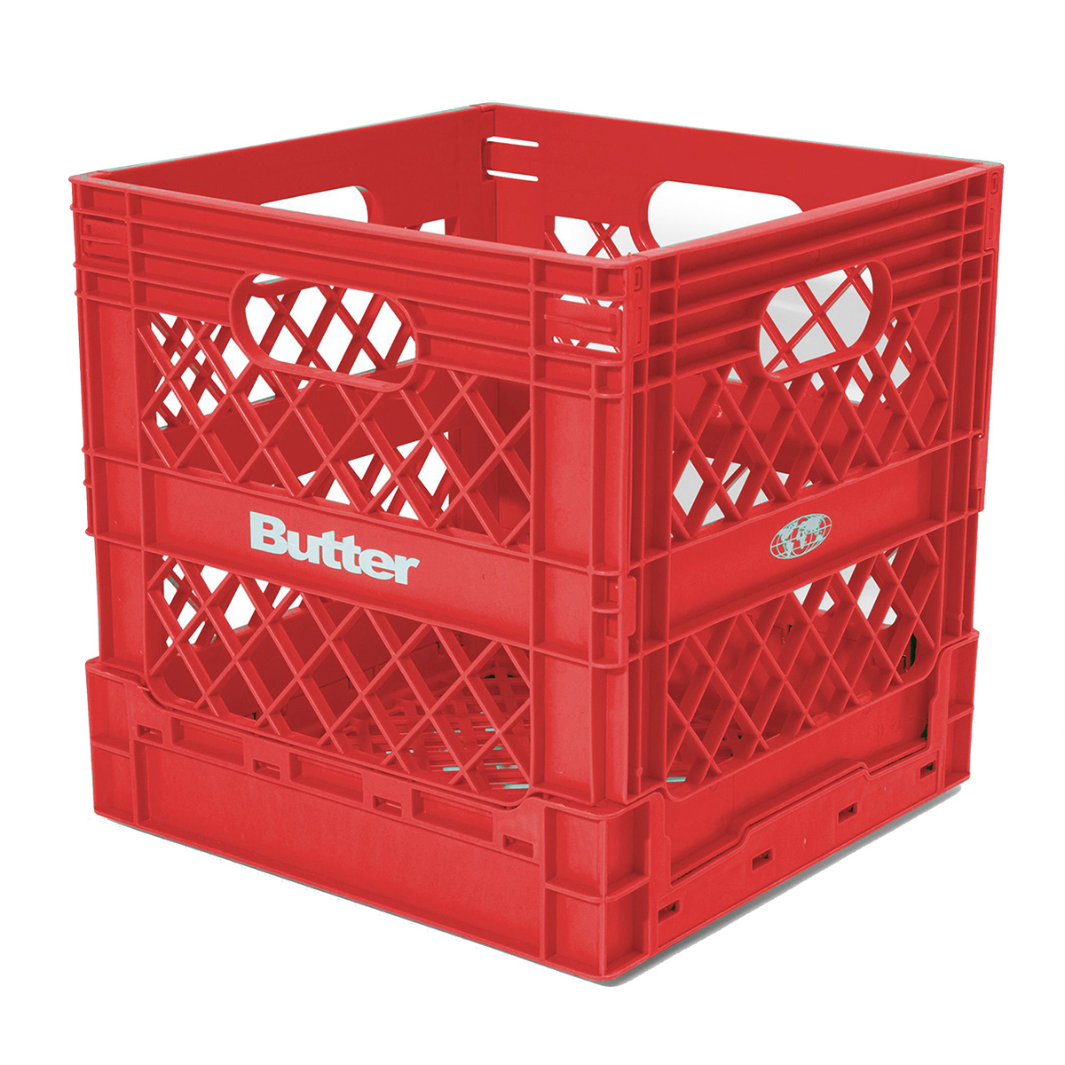 Butter Goods Collapsable Record Crate Red