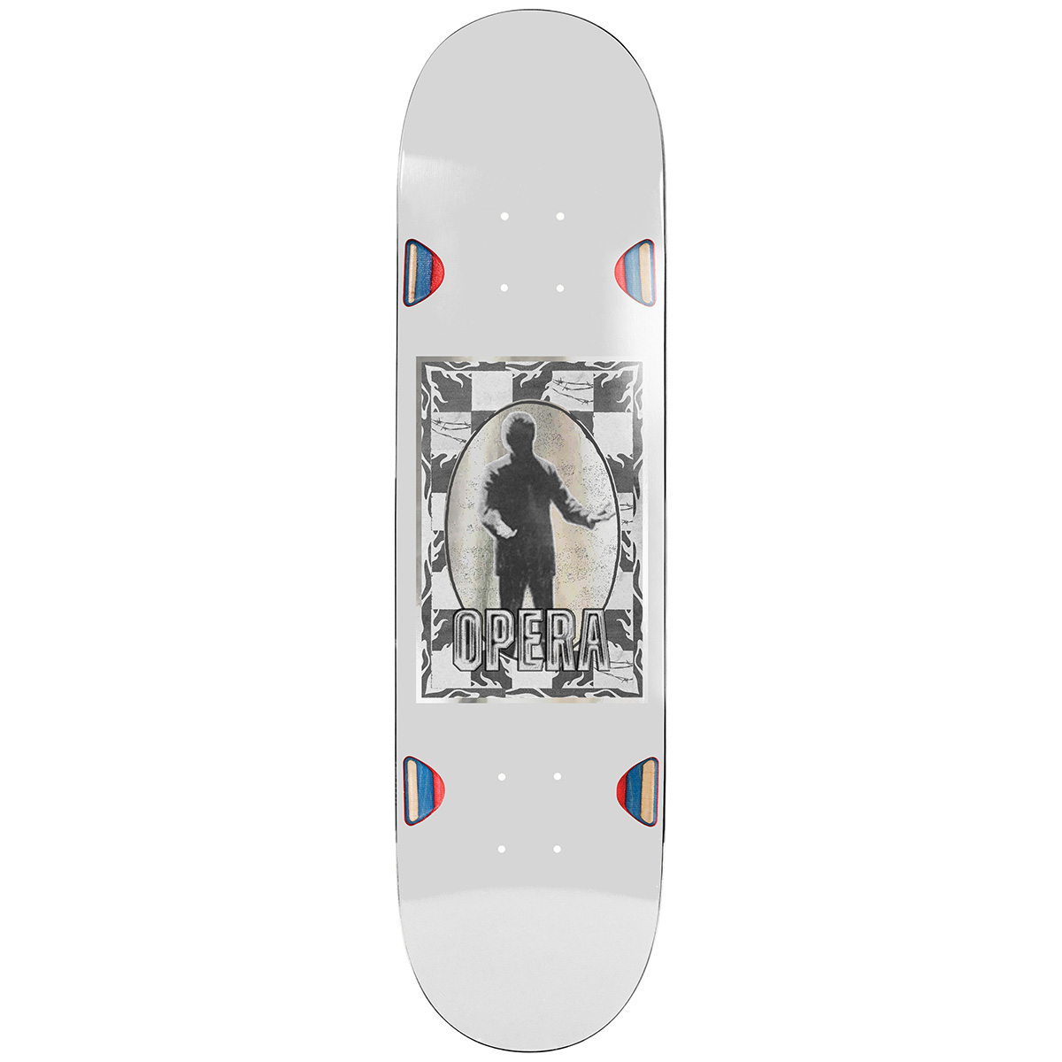 Opera Burning Skateboard Deck Silver 9.0