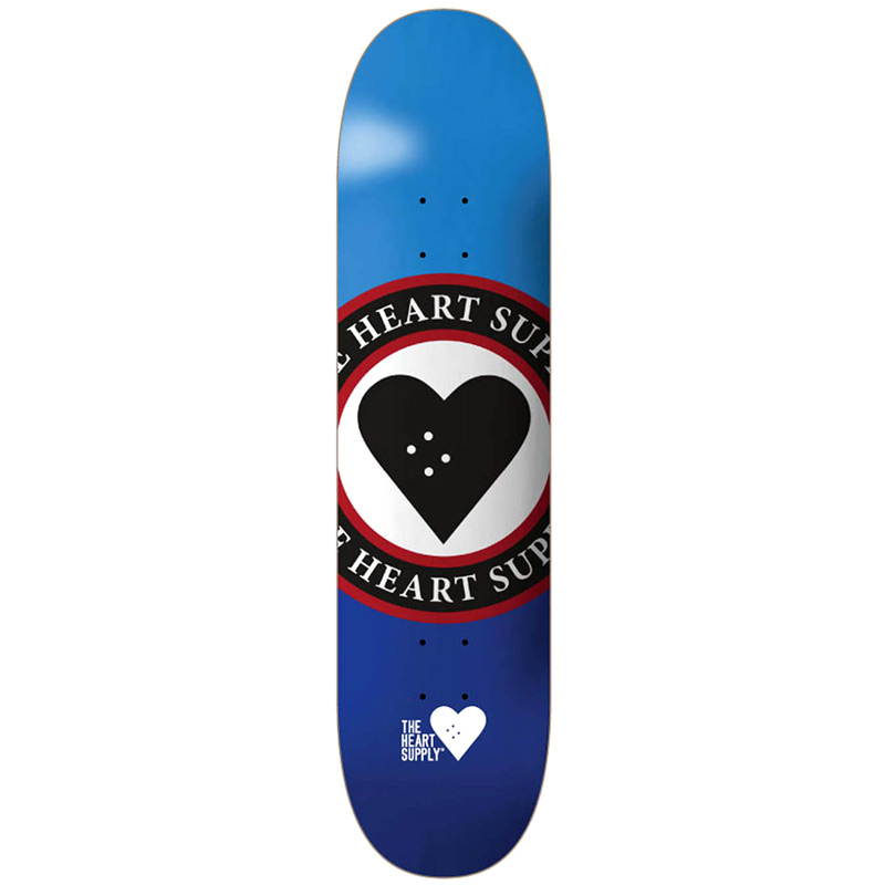 The Heart Supply Insignia Skateboard Deck Blue 8.25