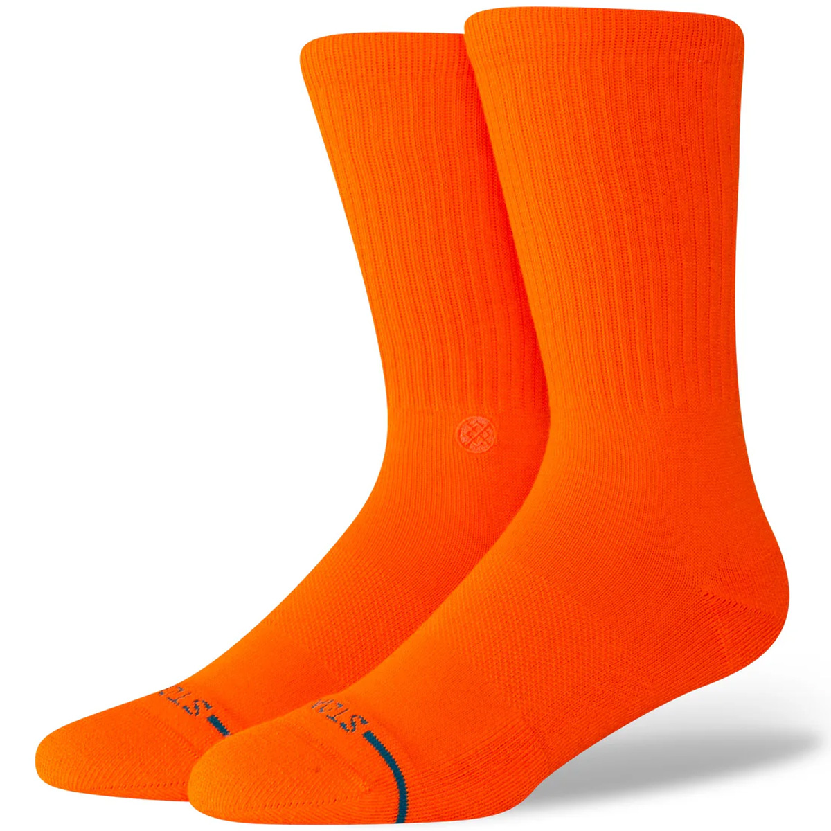 Stance Icon Socks Neon Orange