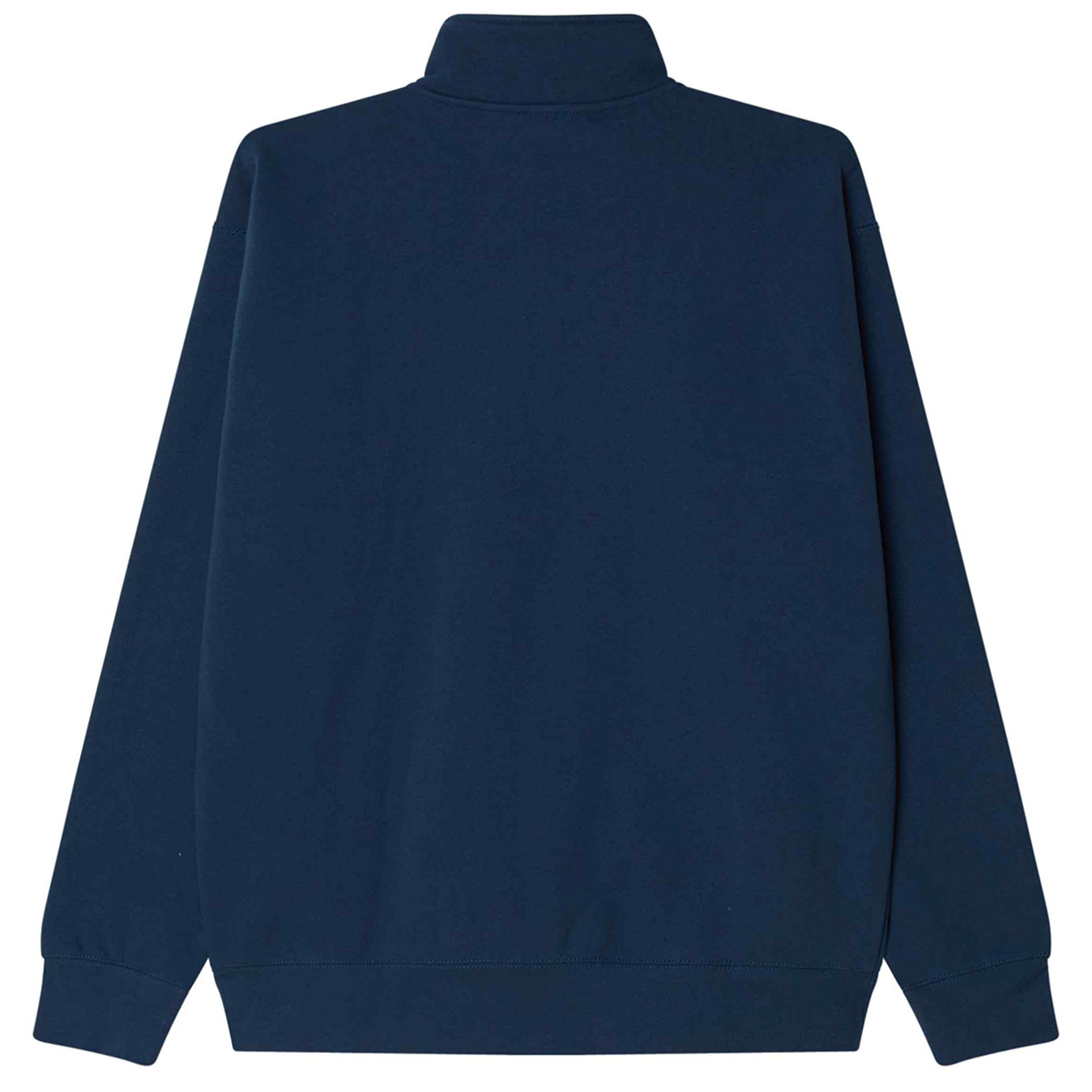 Obey Established Works Bold Mockneck Half Zip Sweater Dark Denim
