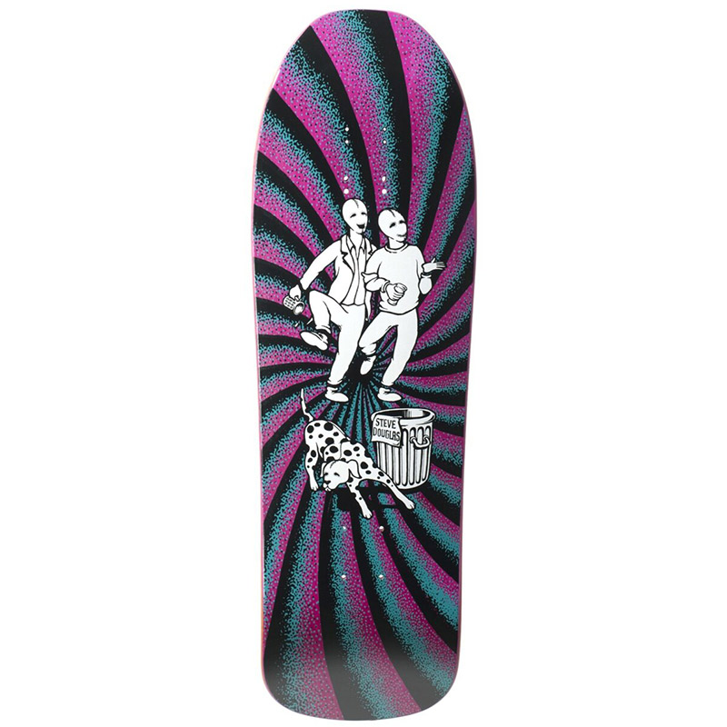 New Deal Douglas Chums SP Skateboard Deck Pink 9.75