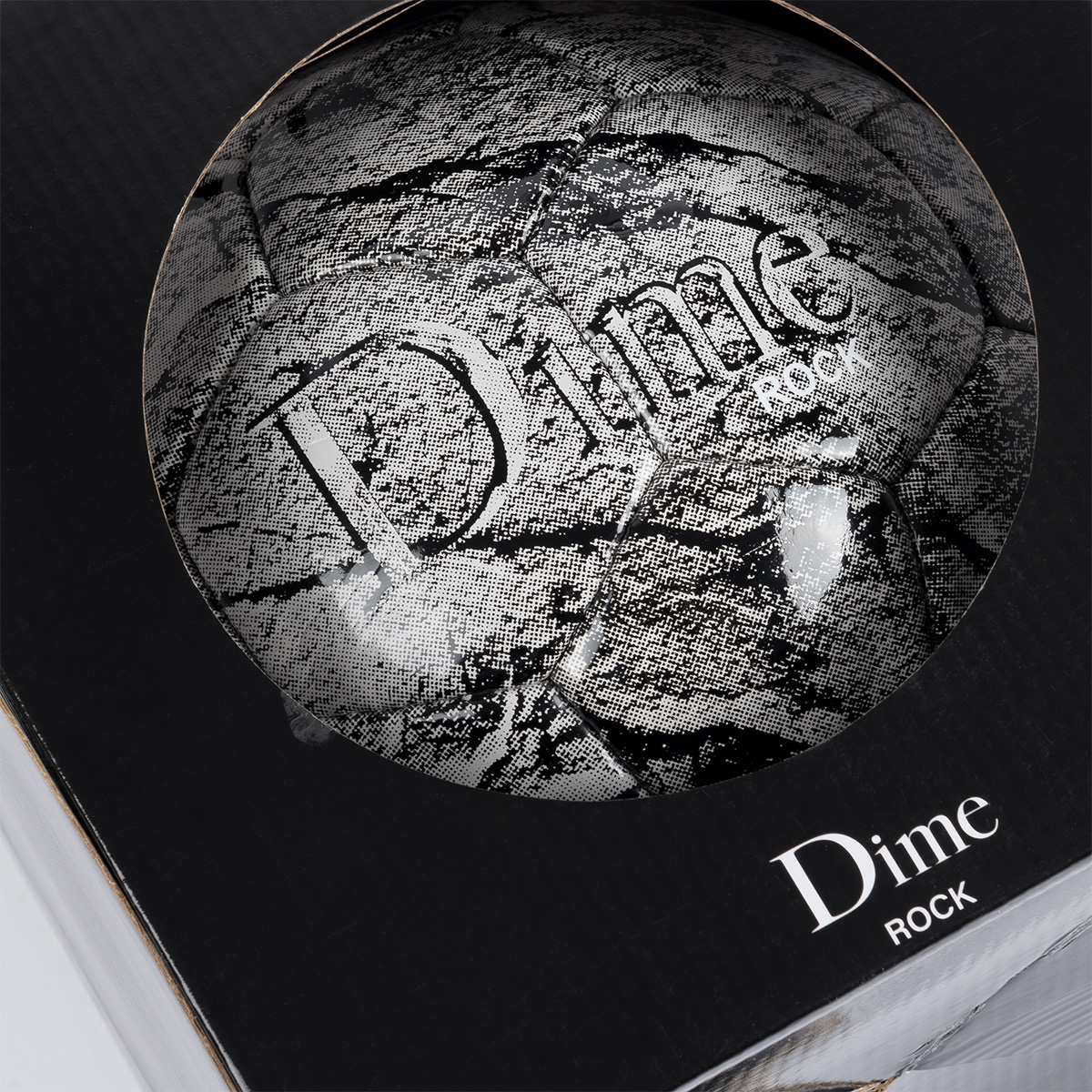 Dime Rock Soccer Ball Stone Gray