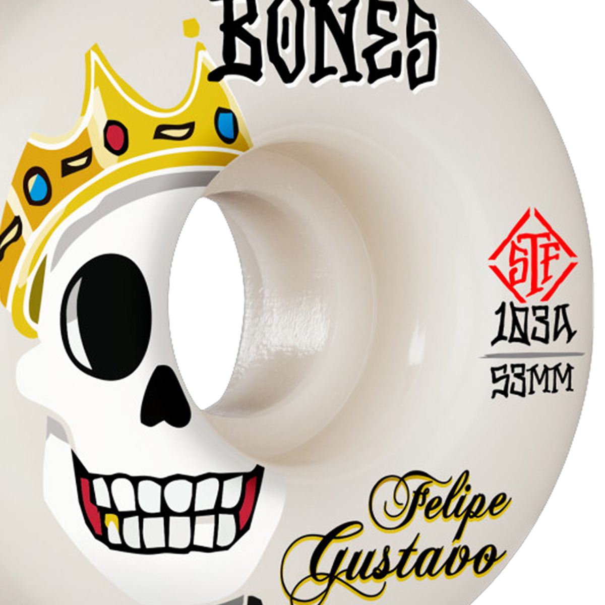Bones STF Gustavo Gold Chainz V1 Standard Wheels 103A 53mm