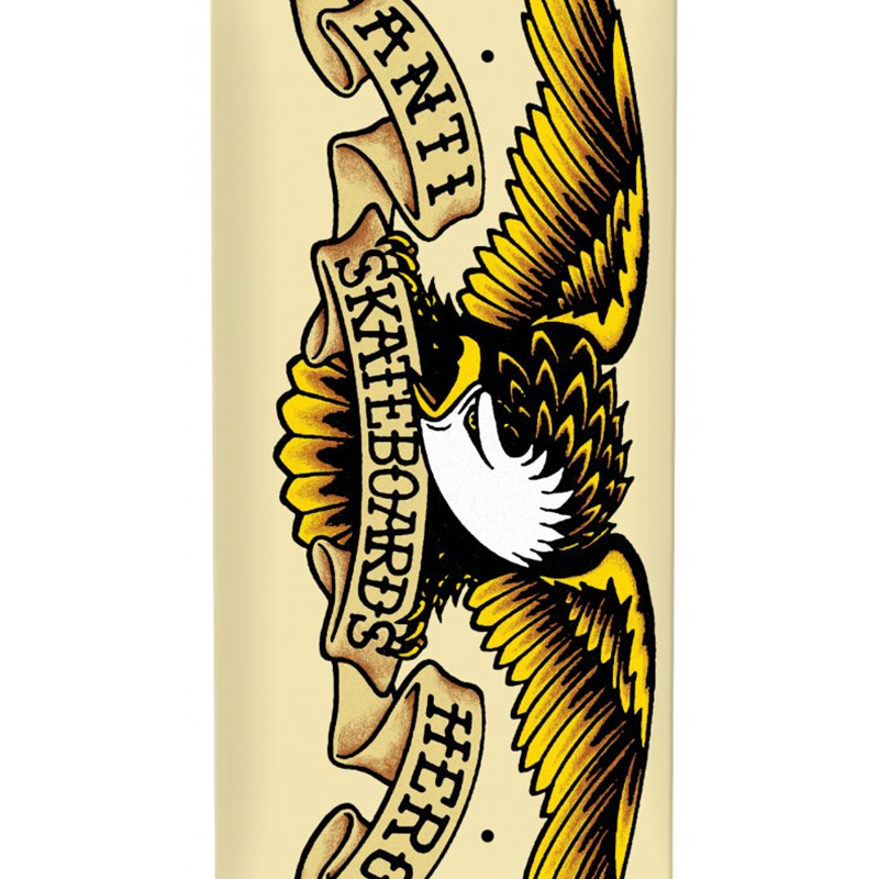 Anti Hero Classic Eagle Skateboard Deck Creme 8.62