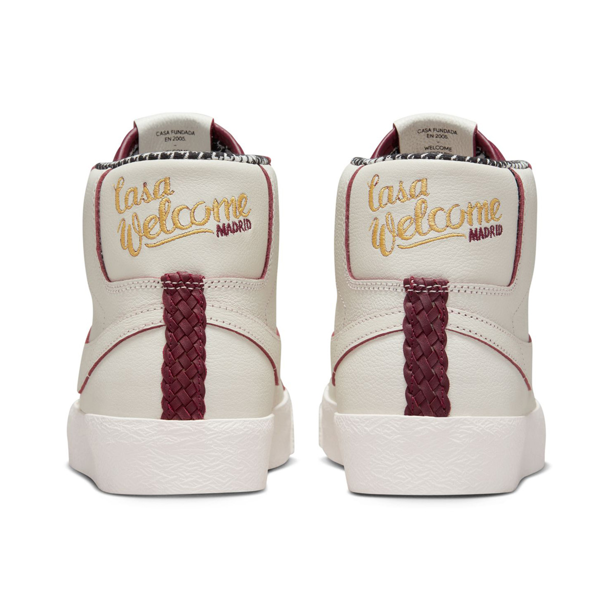 Nike SB Zoom Blazer Mid Sail/Dark Beetroot-White Nike SB Zoom Blazer Mid Sail/Dark Beetroot-White