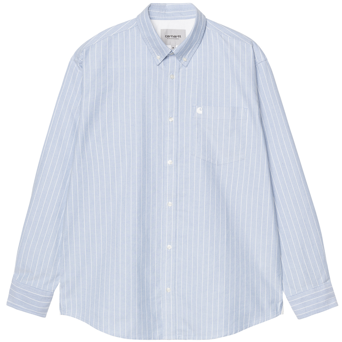 Carhartt WIP Cassel Longsleeve Shirt Cassel Stripe Bleach/White