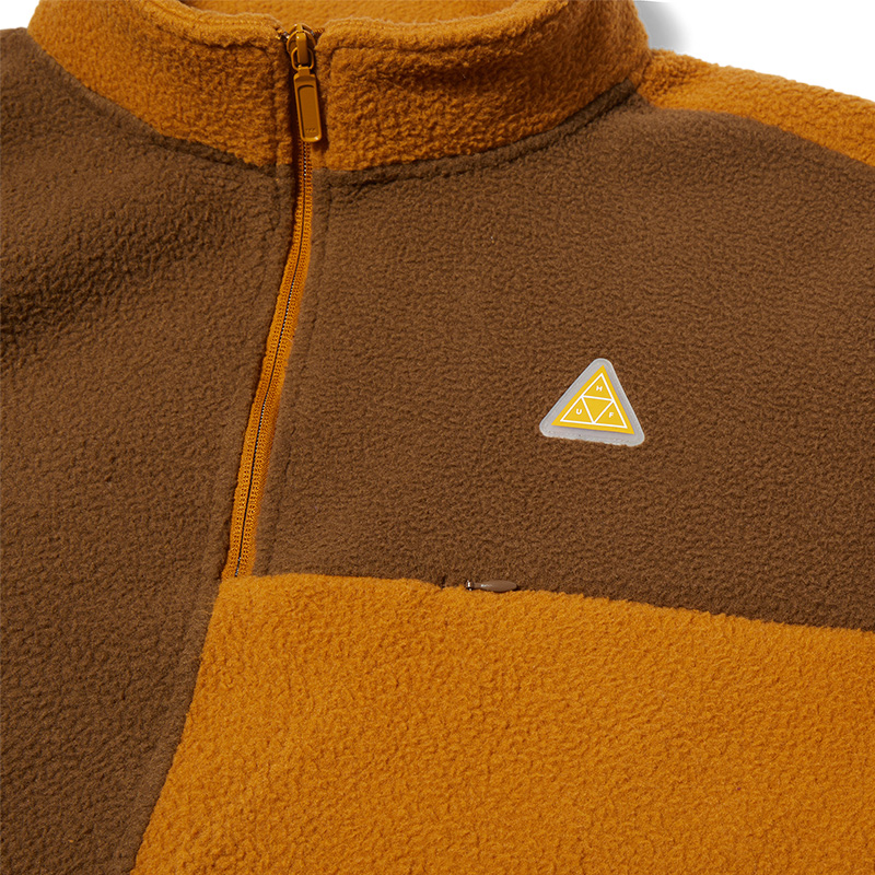 HUF Expedition 1/4 Zip Pile Fleece Sweater Coffee HUF Expedition 1/4 Zip Pile Fleece Sweater Coffee