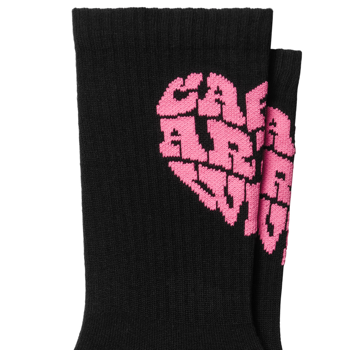 Carhartt WIP Heartbreaker Socks Black/Lumo Pink Carhartt WIP Heartbreaker Socks Black/Lumo Pink