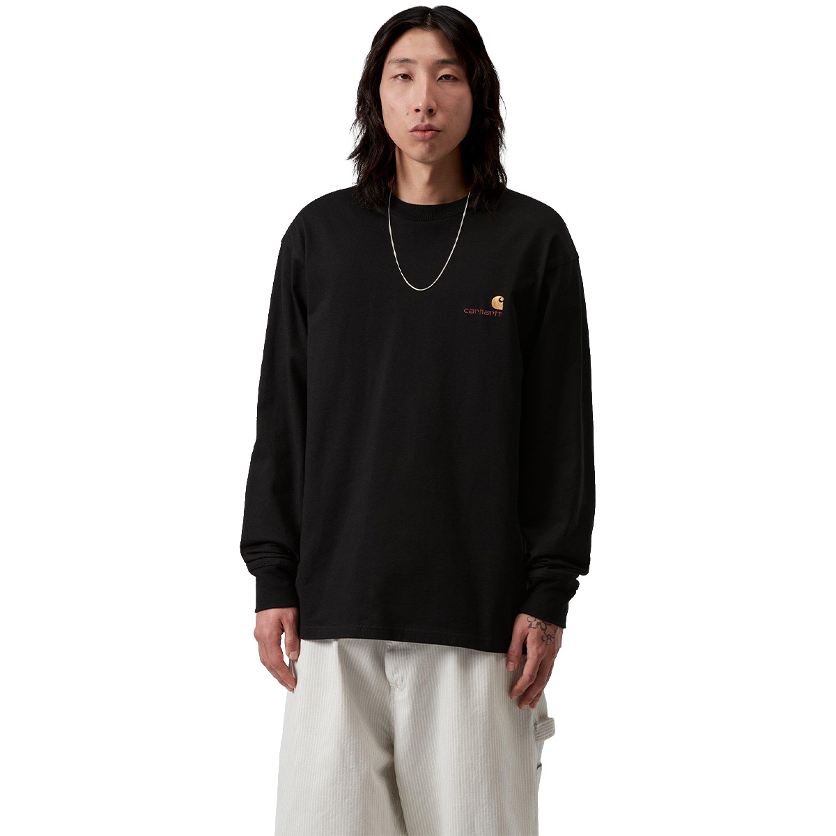 Carhartt WIP American Script Longsleeve T-Shirt Black