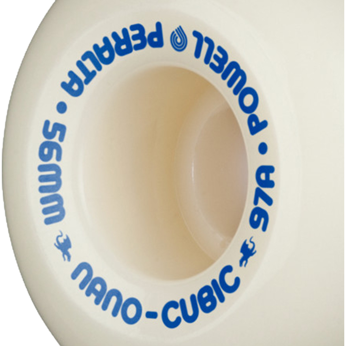 Powell Peralta Dragon Formula Nano Cubic Wheels White/Blue 97A 56mm x 37mm