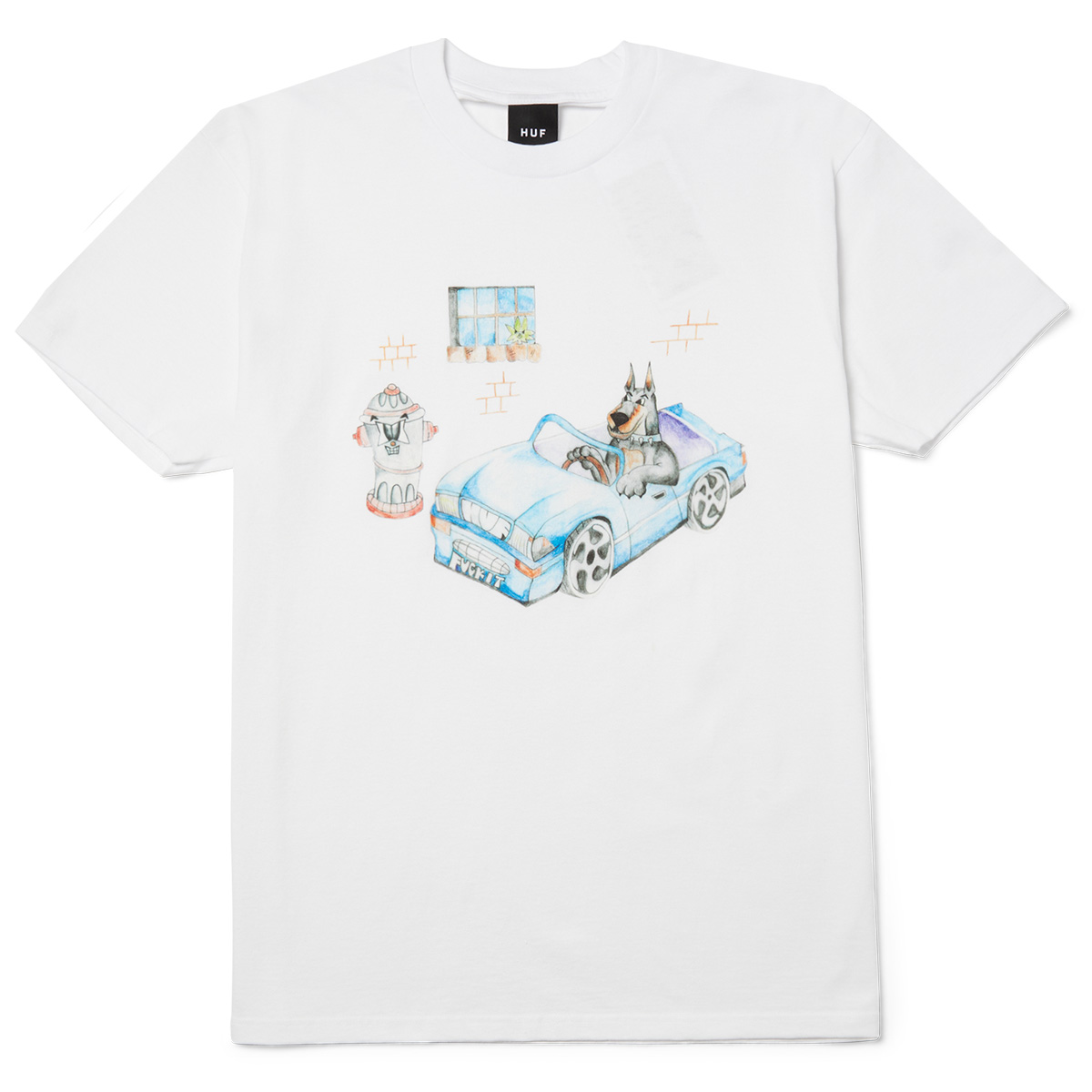 HUF Road Dawg T-Shirt White HUF Road Dawg T-Shirt White
