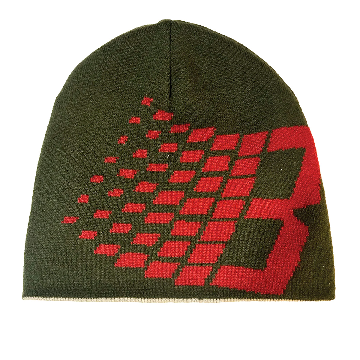 Bronze 56K Reversible Fatso B Skully Beanie Green/Grey