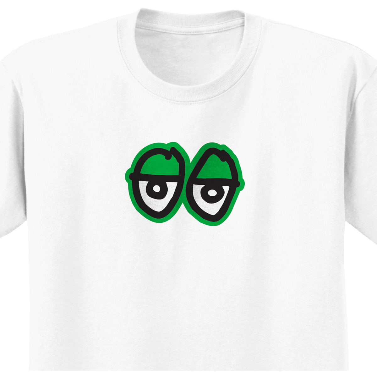 Krooked Eyes LG T-Shirt White/Green