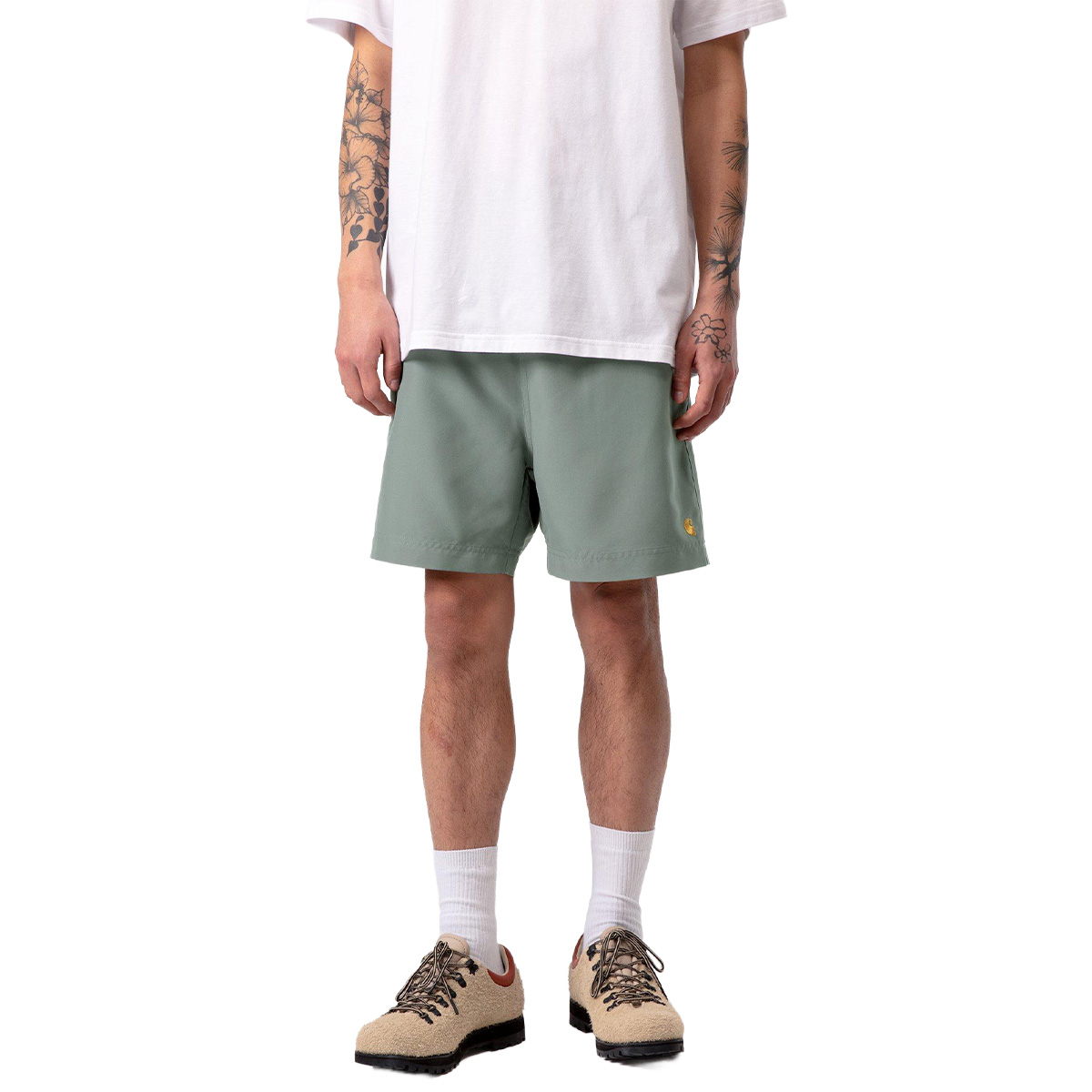 Carhartt WIP Chase Swim Trunk Velvet Green/Gold