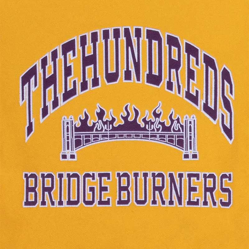 The Hundreds Athletics Crewneck Sweater Gold