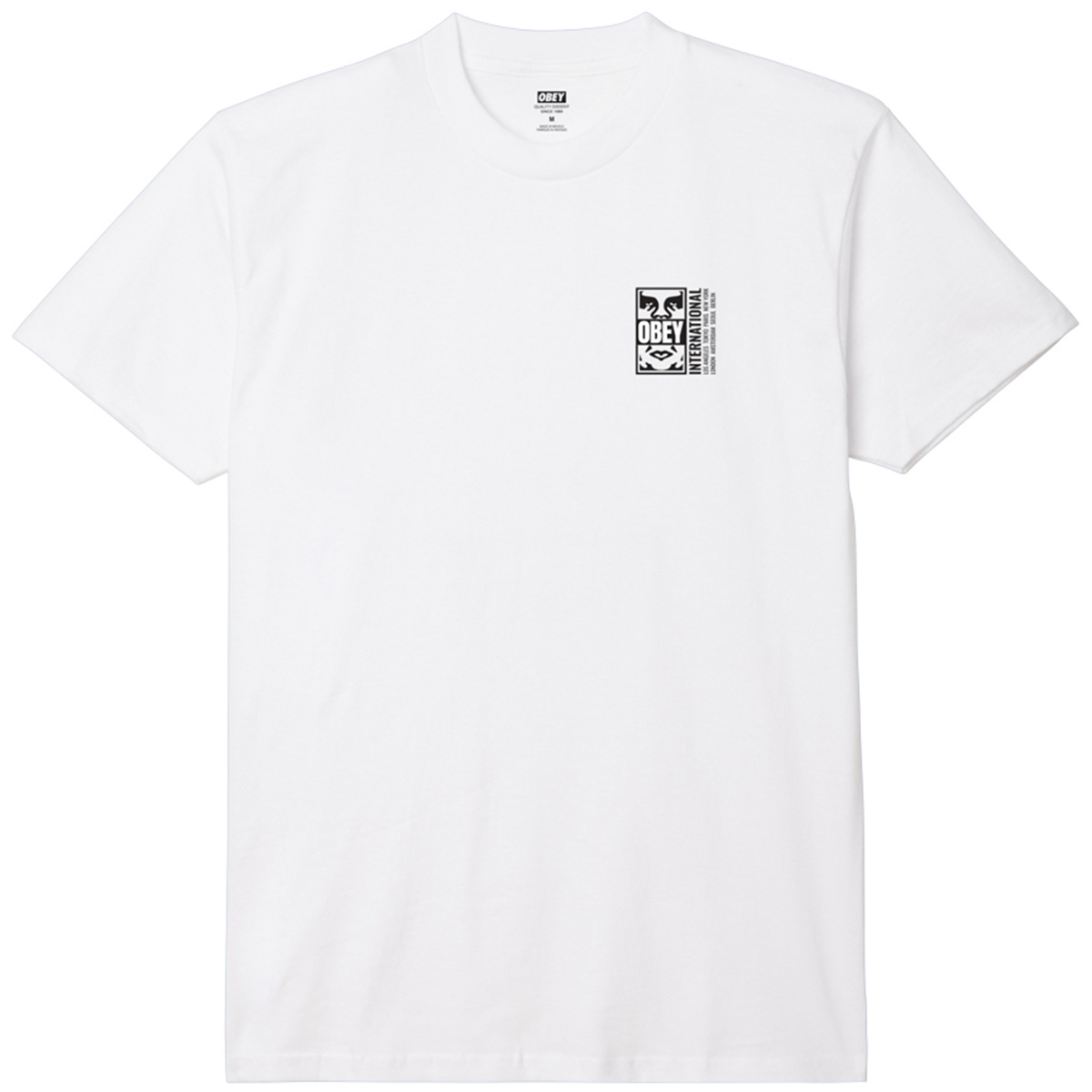 Obey Icon Split T-Shirt White Obey Icon Split T-Shirt White