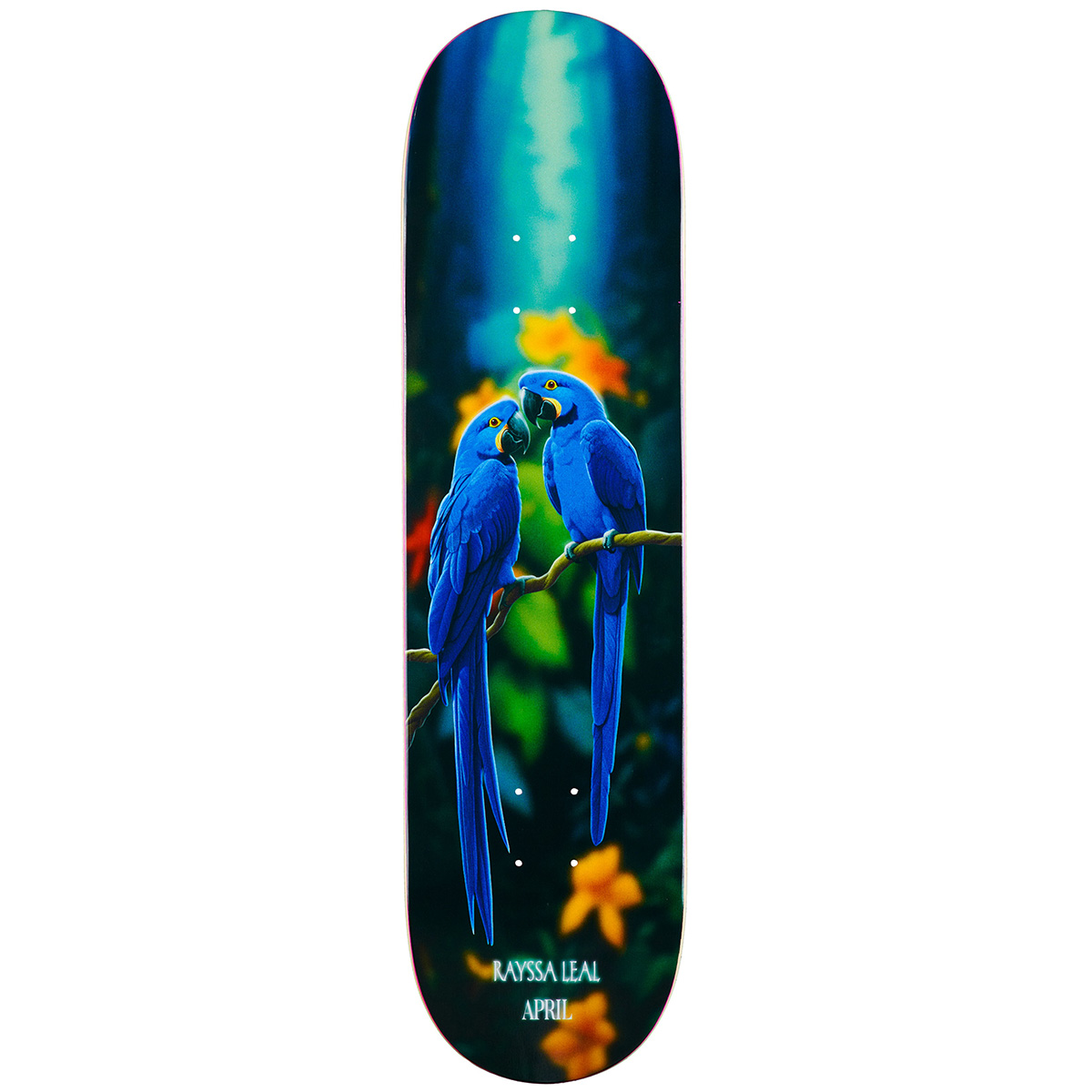 April Rayssa Leal Blue Macaw Skateboard Deck 8.25