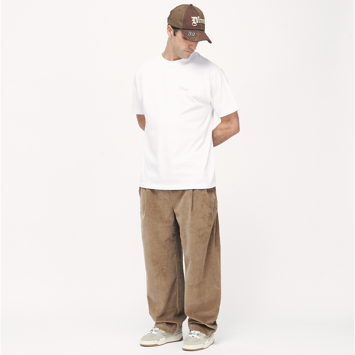 Dime Classic Small Logo T-Shirt White