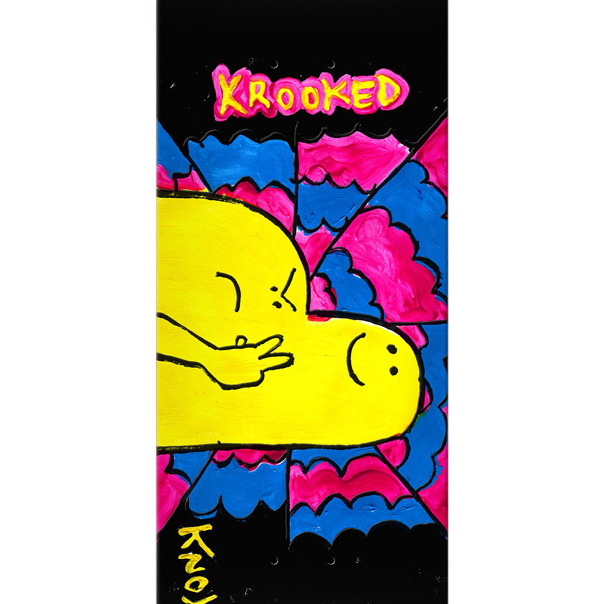 Krooked Knox Greetings Skateboard Deck 8.12 Krooked Knox Greetings Skateboard Deck 8.12