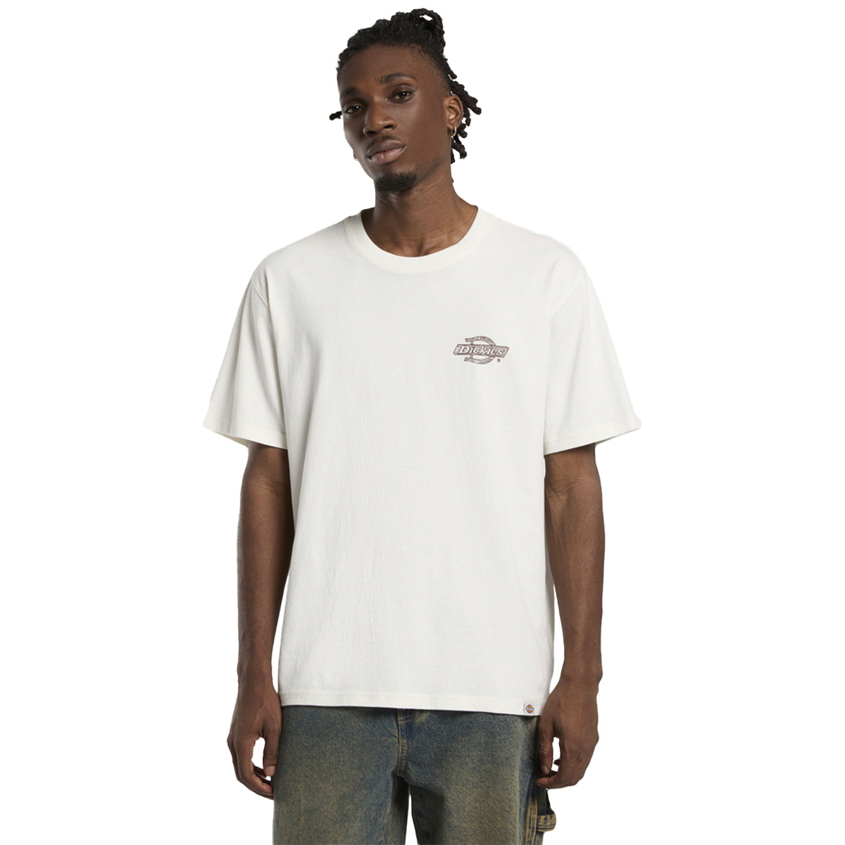 Dickies Wood Logo T-Shirt Egret Dickies Wood Logo T-Shirt Egret