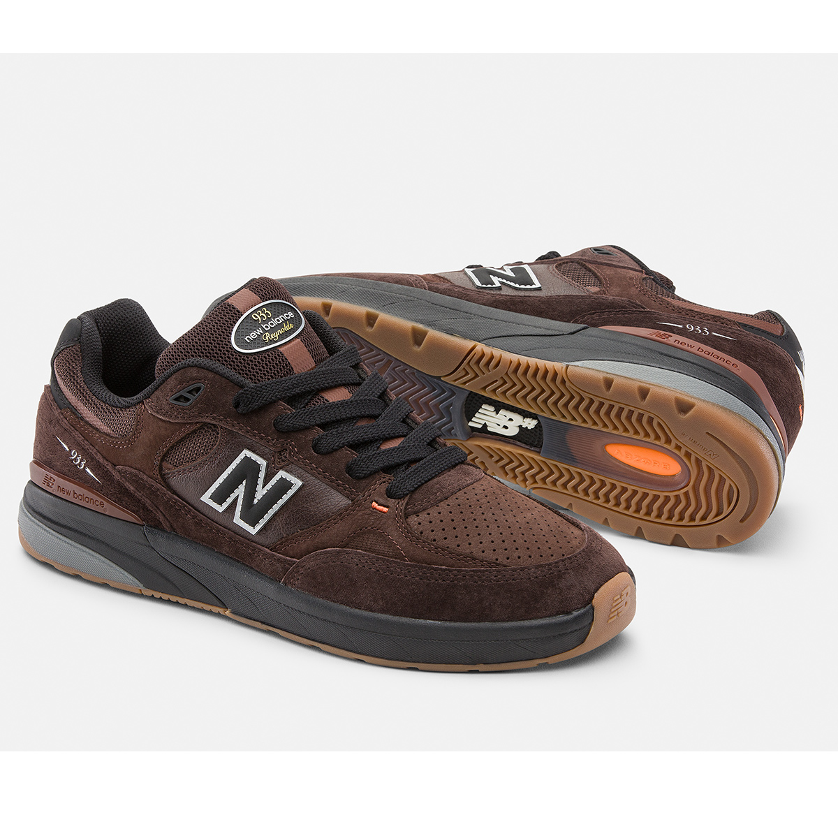 New Balance Numeric 933 Andrew Reynolds Brown/Black New Balance Numeric 933 Andrew Reynolds Brown/Black