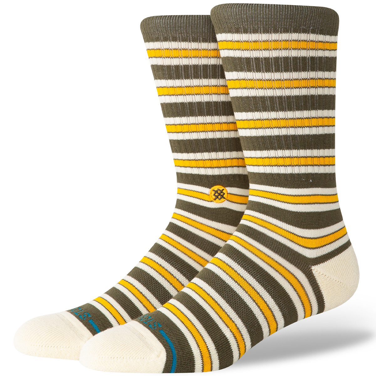 Stance Ollie Crew Socks Olive