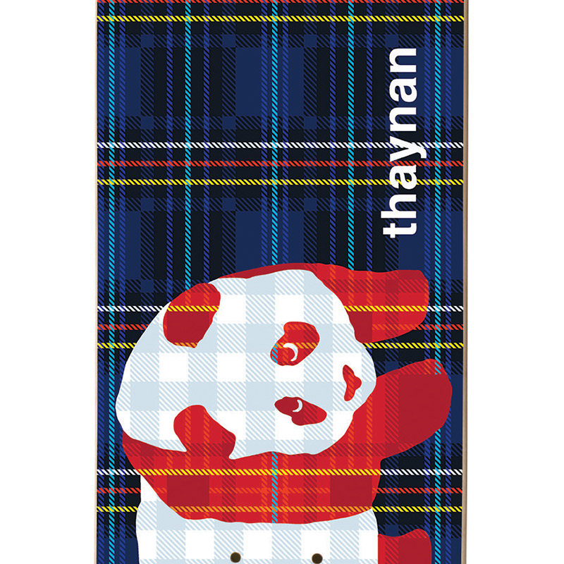 Enjoi Thaynan Plaid Panda Super Sap R7 Skateboard Deck 8.25