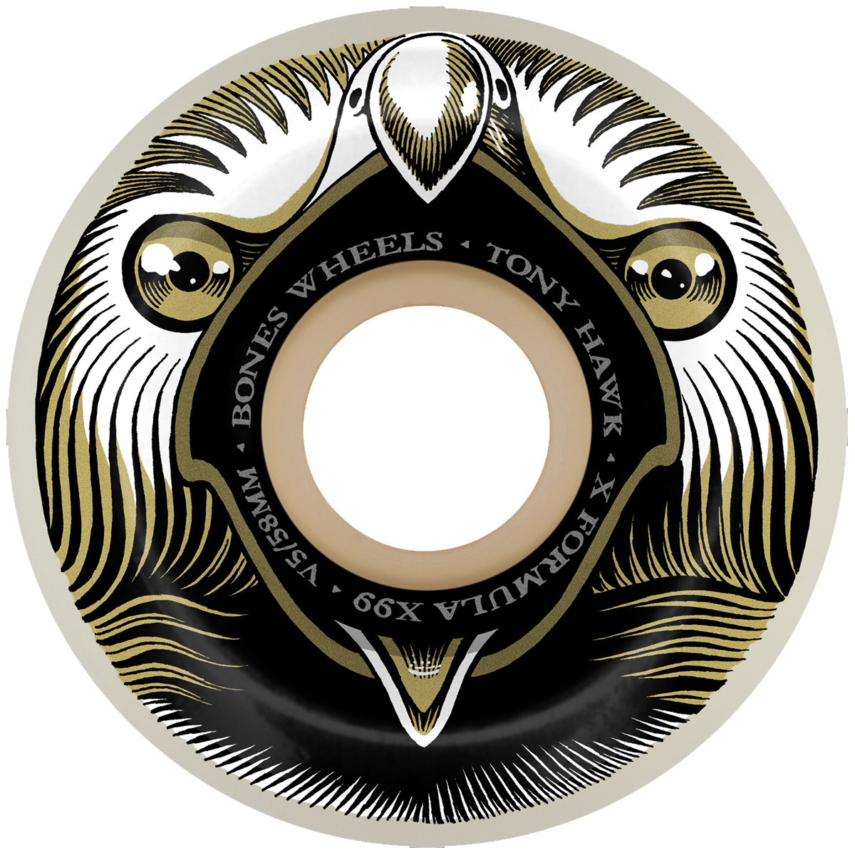 Bones X Formula Hawk Break & Destoy V5 Sidecut Wheels 99A 58mm Bones X Formula Hawk Break & Destoy V5 Sidecut Wheels 99A 58mm