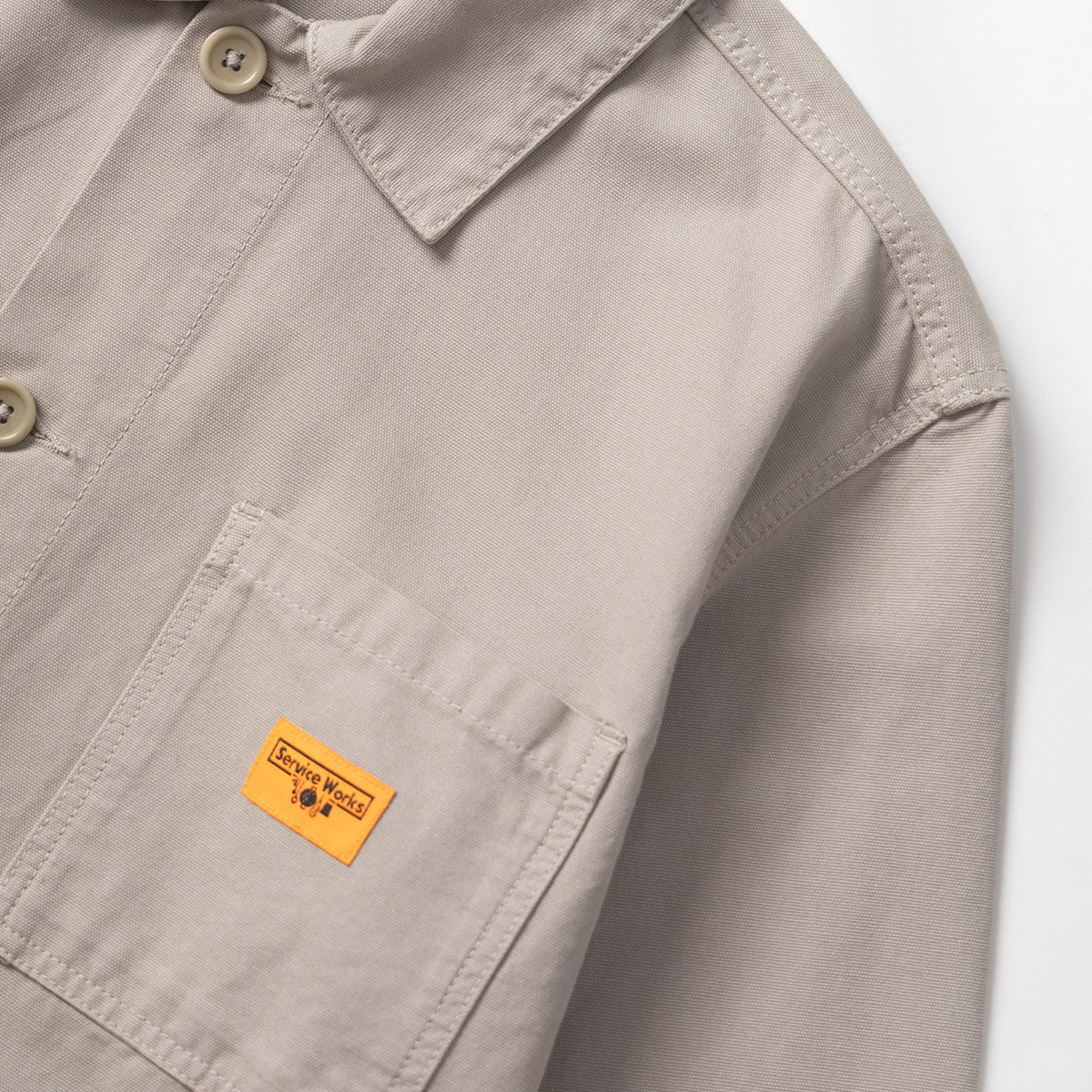 Service Works Canvas Chore Shirt Stone