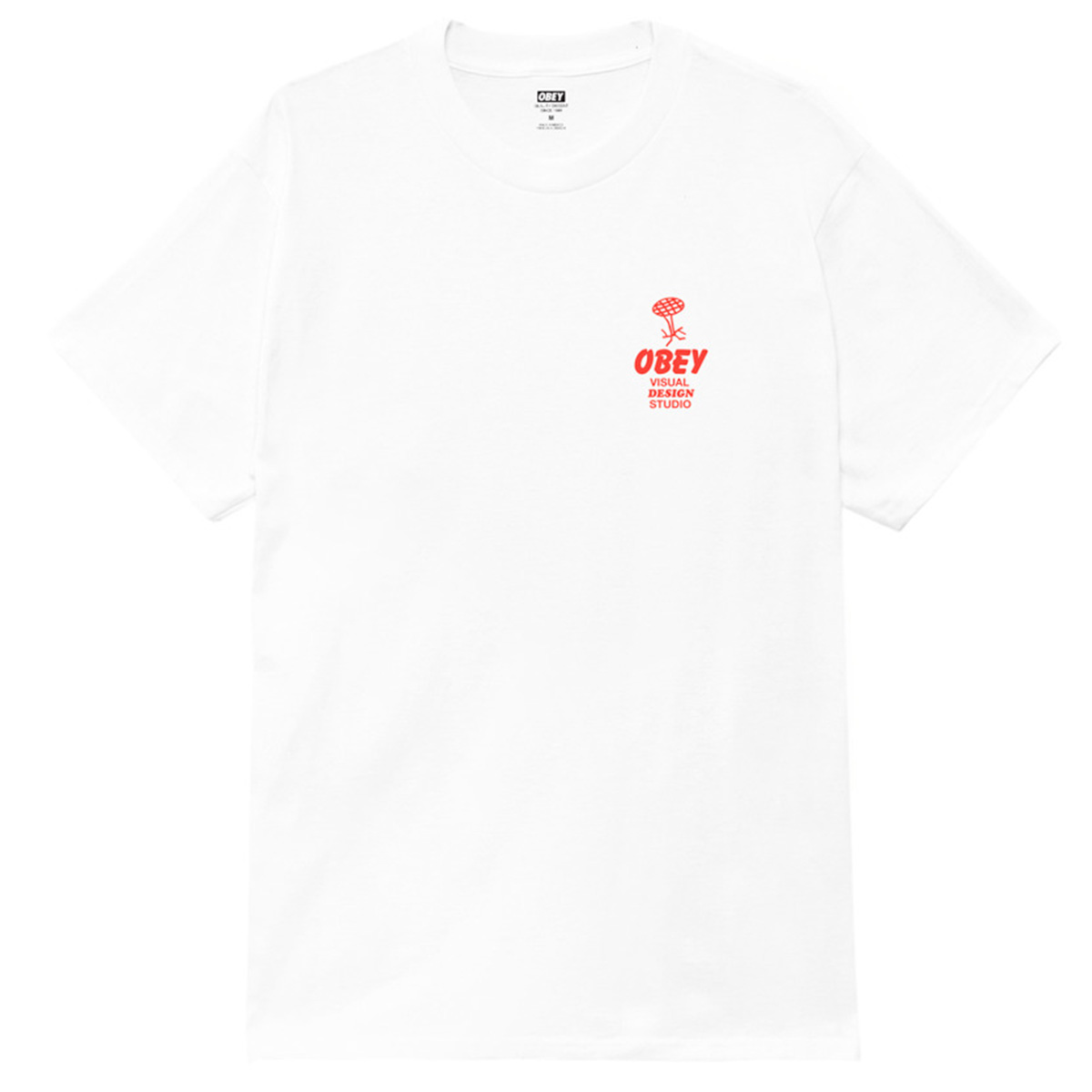 Obey Building Strong Minds T-Shirt White Obey Building Strong Minds T-Shirt White