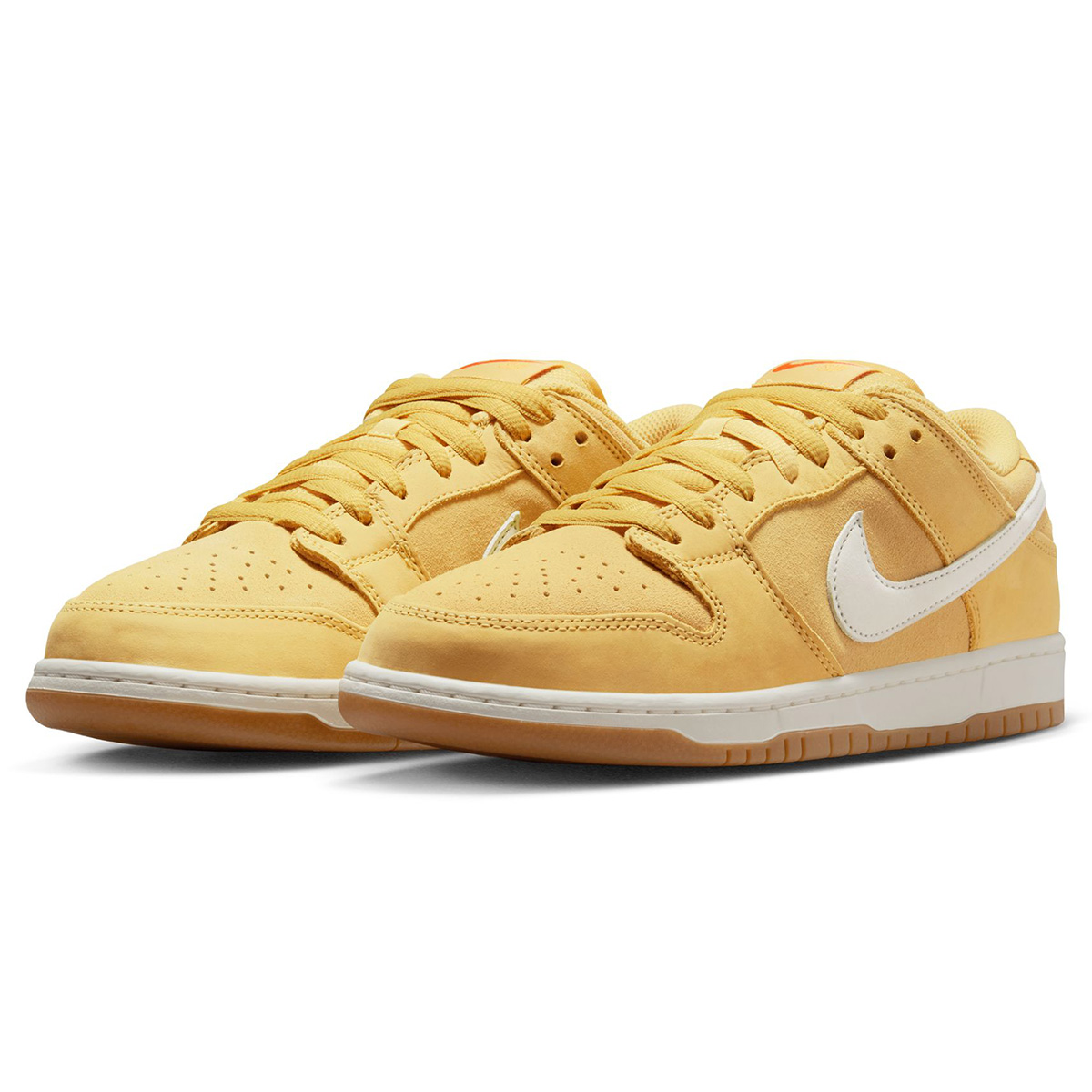 Nike SB Dunk Low Pro Saturn Gold/Sail-Saturn Gold-Solar Flare-Gum Lt Brown-Safety Orange Nike SB Dunk Low Pro Saturn Gold/Sail-Saturn Gold-Solar Flare-Gum Lt Brown-Safety Orange