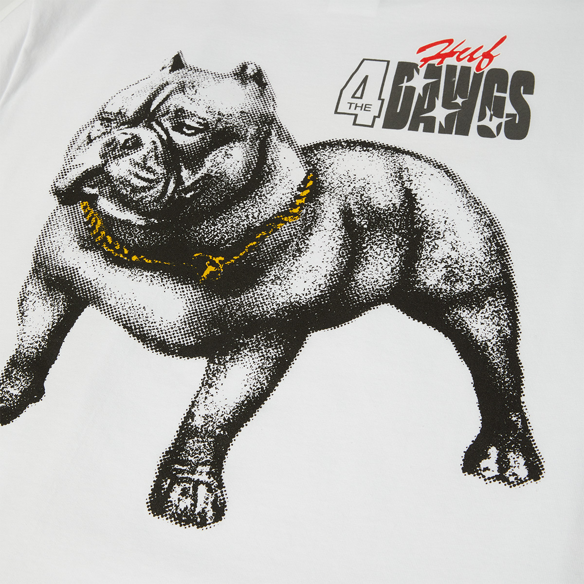 HUF 4 The Dawgs T-Shirt White HUF 4 The Dawgs T-Shirt White