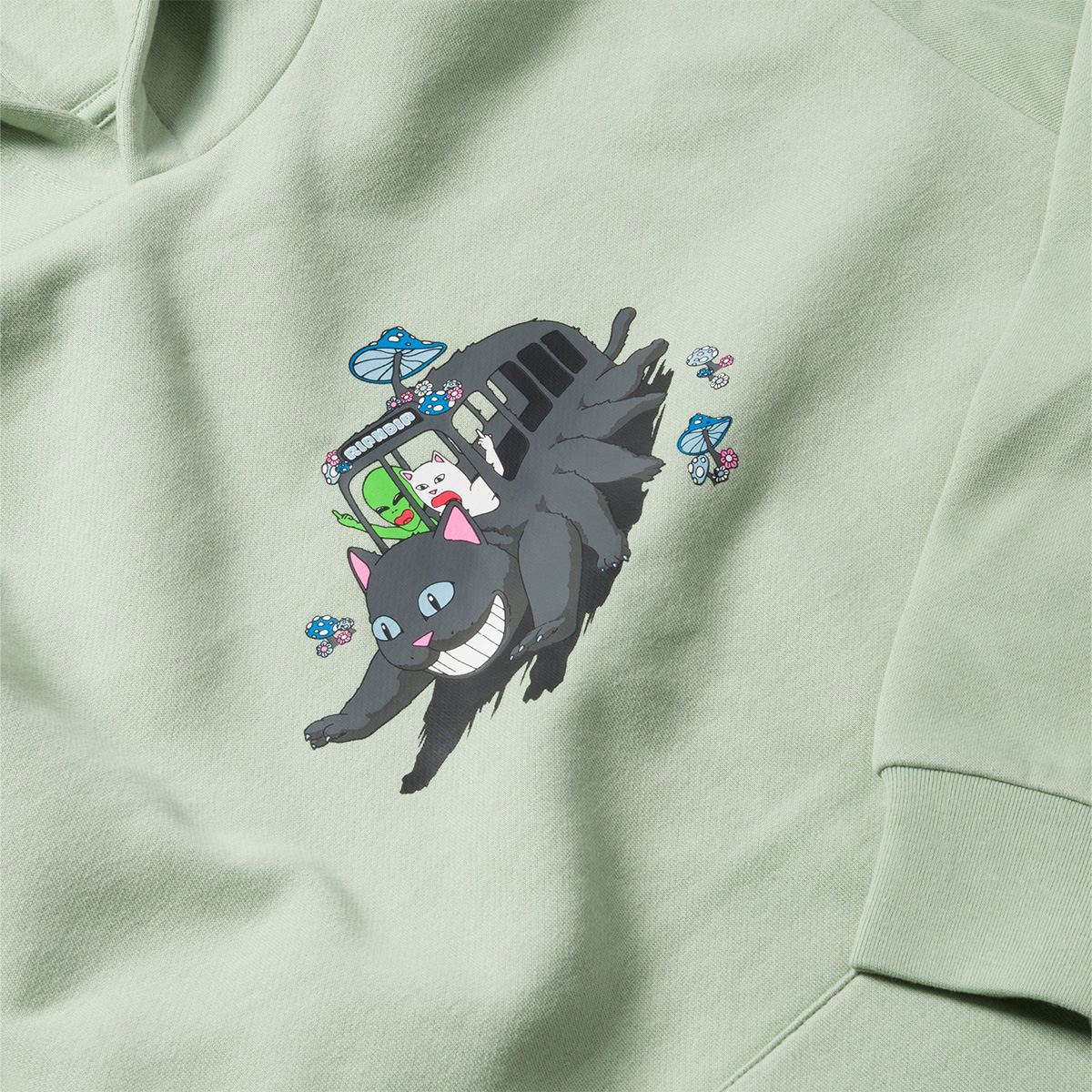 RIPNDIP Adventure Bus Hoodie Sage RIPNDIP Adventure Bus Hoodie Sage