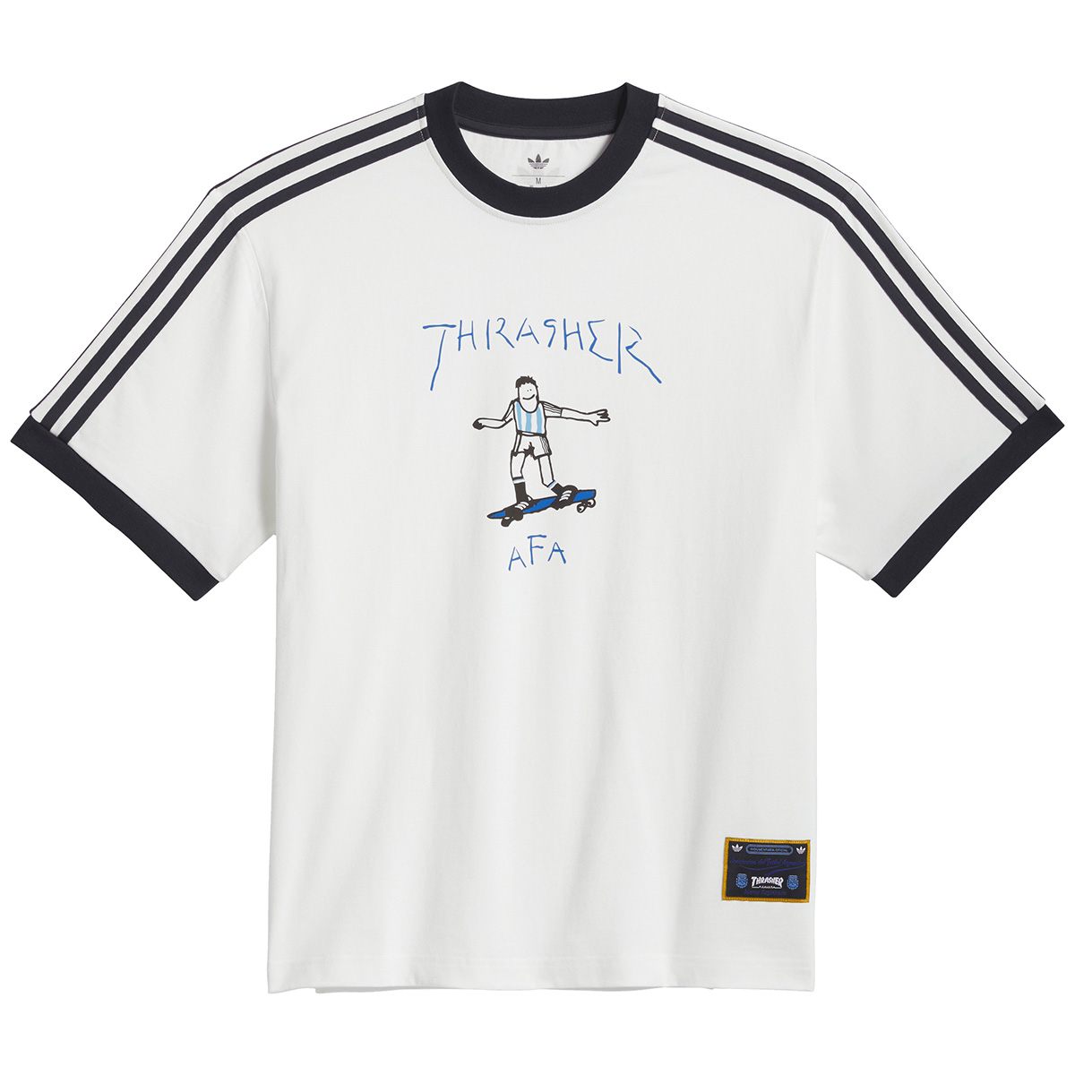 Adidas x Thrasher x AFA Gonz Ringer T-Shirt Core White