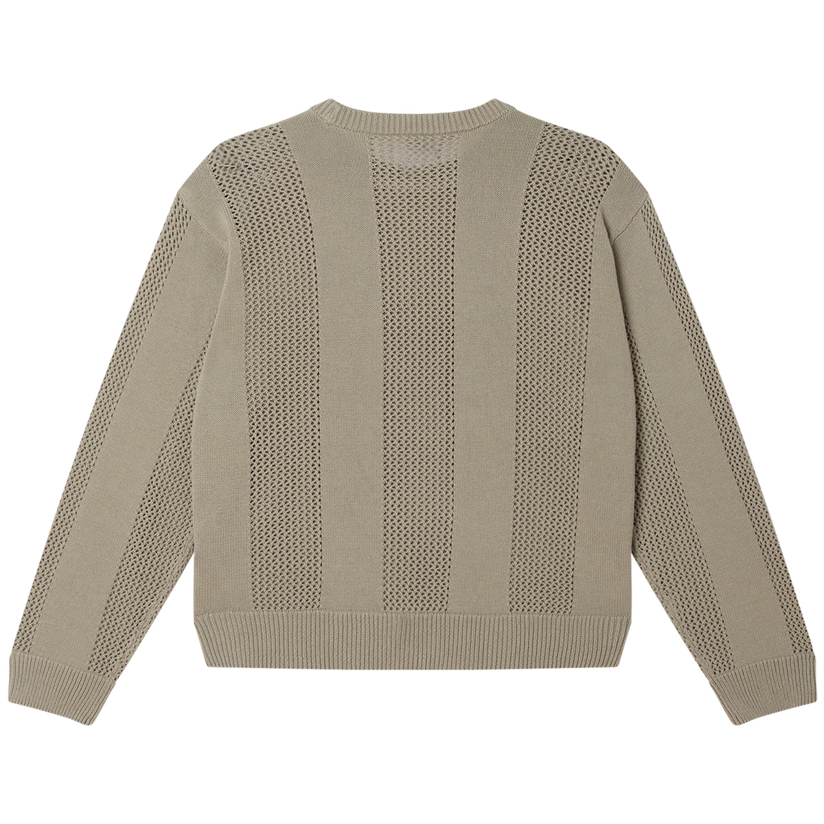 Obey Crochet Sweater London Fog