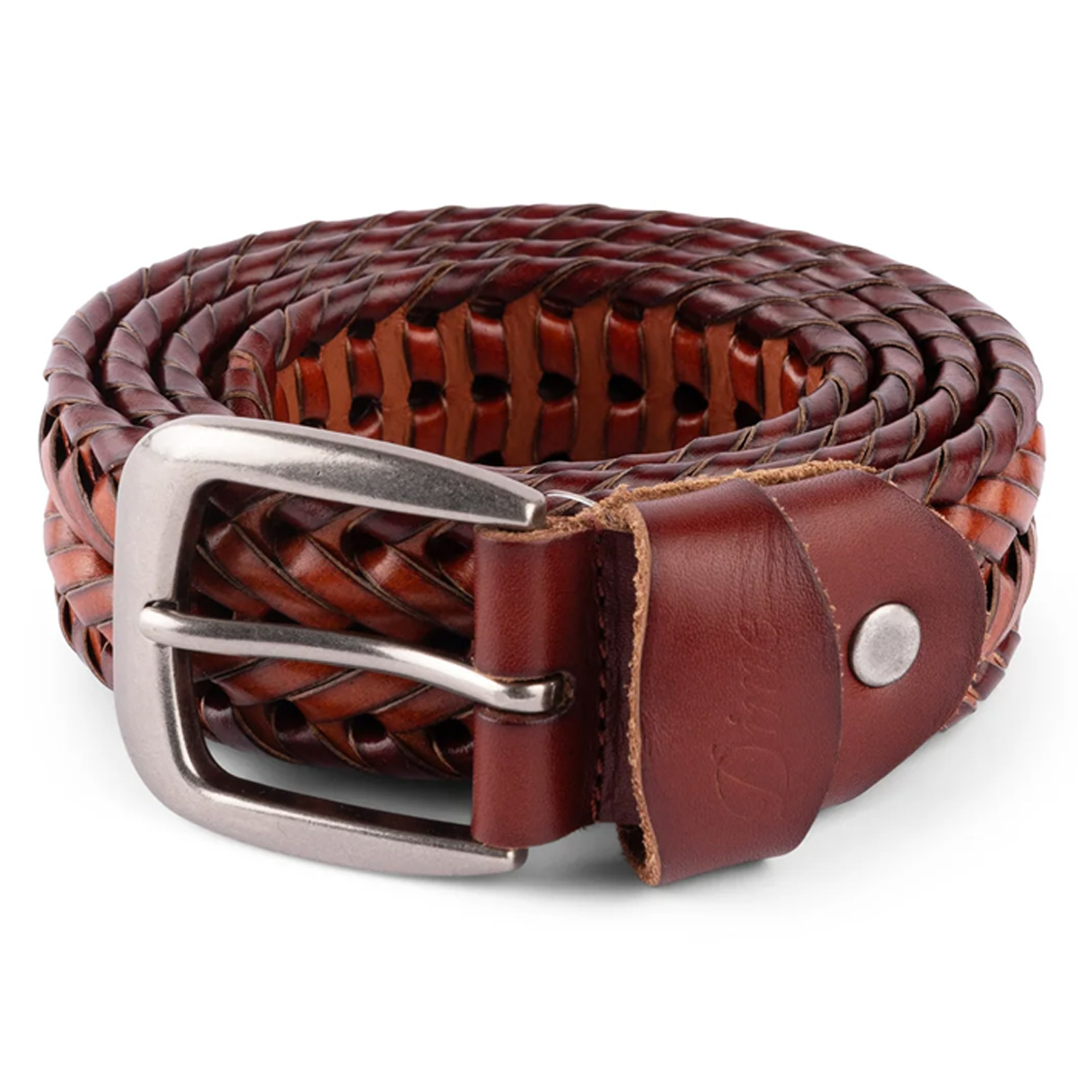 Dime Braided Leather Belt Caramel/brown Dime Braided Leather Belt Caramel/brown